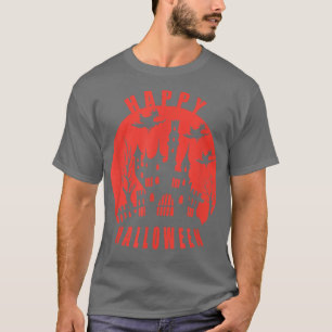 Happy Halloween Spooky Spuk House Männer Frauen Ki T-Shirt