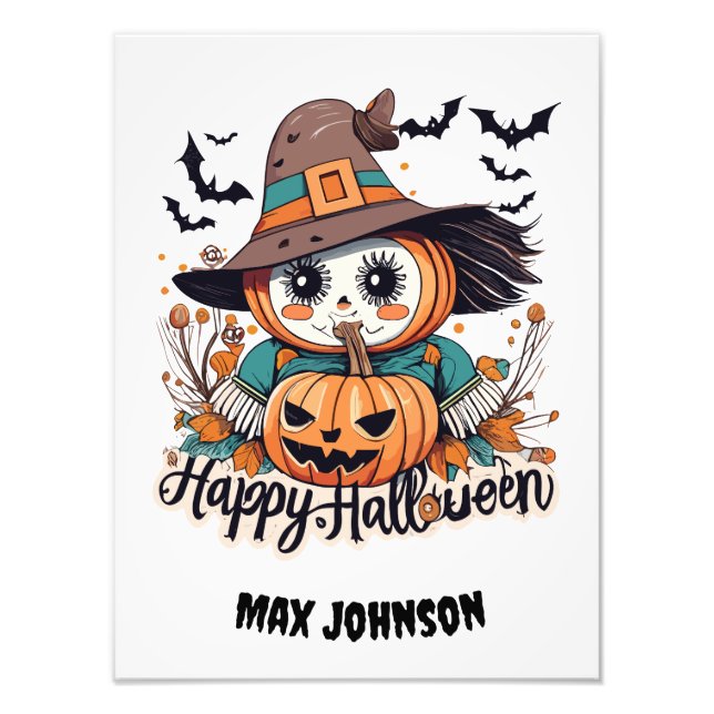 Happy Halloween - Spooky Squad Orange Black Fotodruck (Vorne)