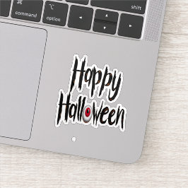 Happy halloween spooky sticker