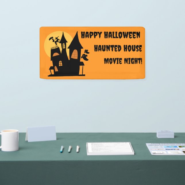 Happy Halloween Spuk Filmabendvortrag Banner (Messe)