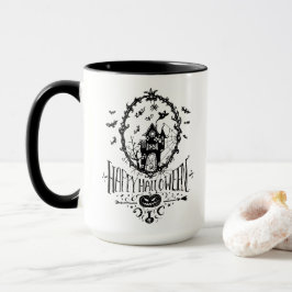 Happy Halloween Spuk Haus Extravagant dekorativ Tasse
