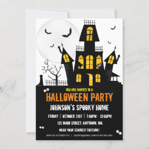 Happy Halloween Spuk House Creepy Spooky Einladung