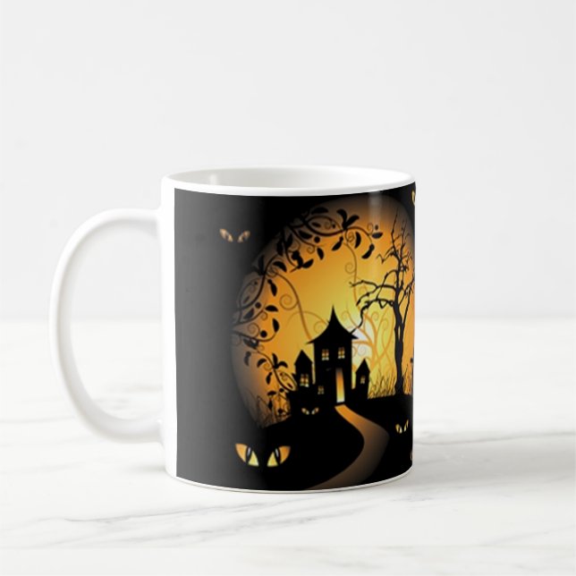 Happy Halloween Spuk House Creepy Spooky Tasse (Links)