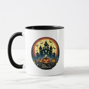 Happy Halloween Spuk House Halloween Tasse