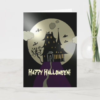 Happy Halloween Spuk House Karte