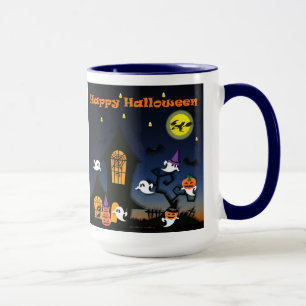 Happy Halloween Spuk House Tasse
