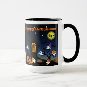 Happy Halloween Spuk House Tasse