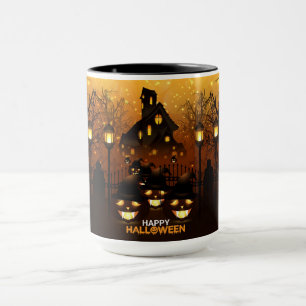 Happy Halloween Spuk House Tasse