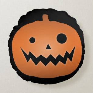 Happy Halloween Spuk Kürbislaterne Pumpkin Rundes Kissen