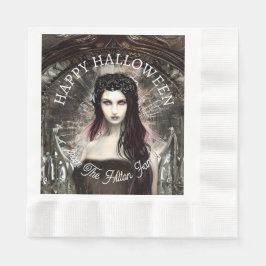 Happy Halloween Steampunk Gothic Fallen Angel Serviette