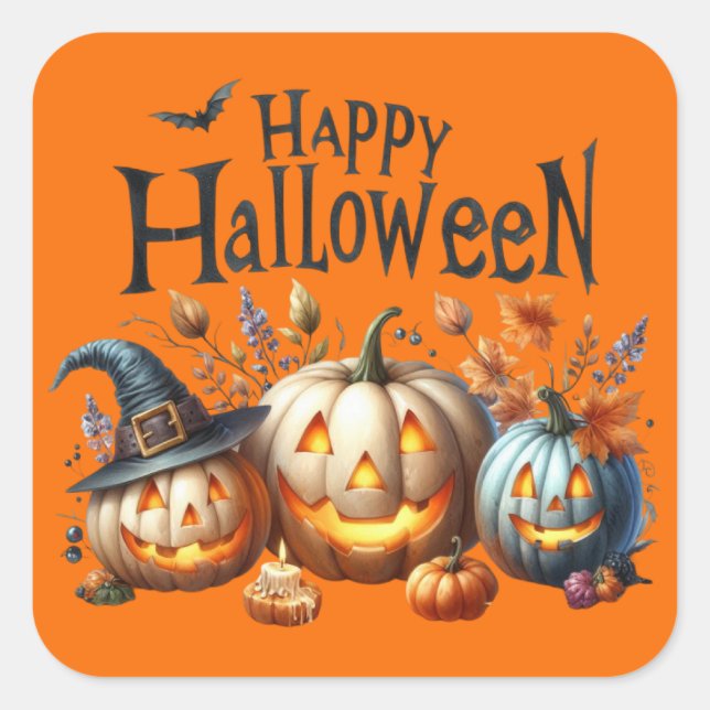 Happy Halloween Sticker (Vorderseite)
