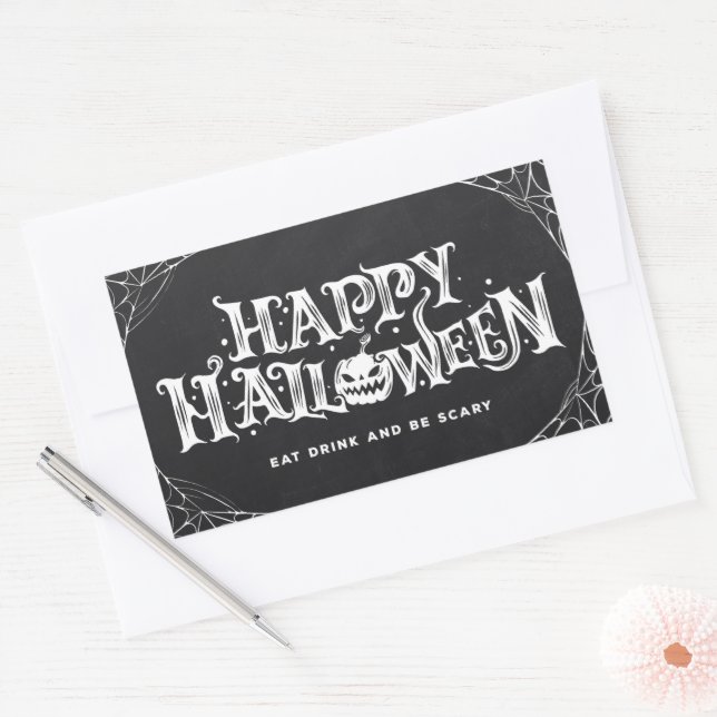 Happy Halloween Sticker rectangulaire (Enveloppe)