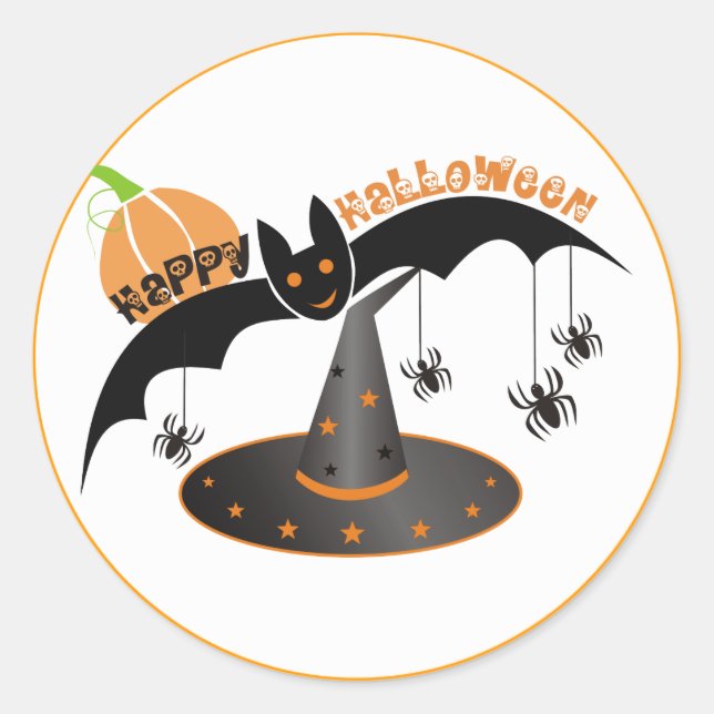 Happy Halloween Stickers (Vorderseite)
