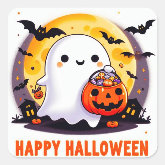 Happy Halloween Stickers (Vorderseite)