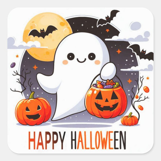 Happy Halloween Stickers (Vorderseite)