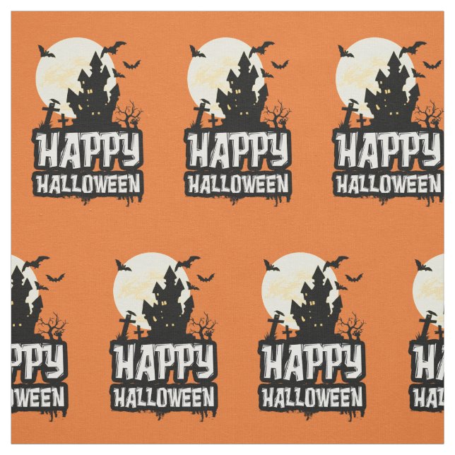 Happy Halloween Stoff (Muster)