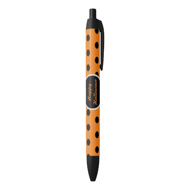 Happy Halloween stylos (orange et noir) (Bas (Vertical))