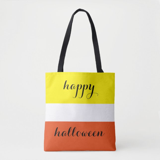 Happy Halloween Sweet Candy Corn Tasche (Vorderseite)