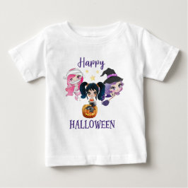 Happy Halloween T - Shirt Girl Baby Mermaid T - Sh