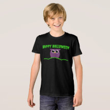Happy Halloween T - Shirt mit Niedlichem Owl