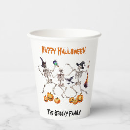 Happy Halloween Tanzskelette Pappbecher