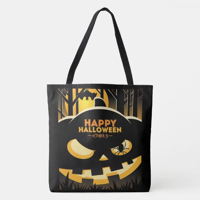 Happy Halloween Tasche (Vorderseite)