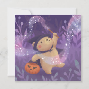 Happy Halloween: Teddy the Hexe Einladung