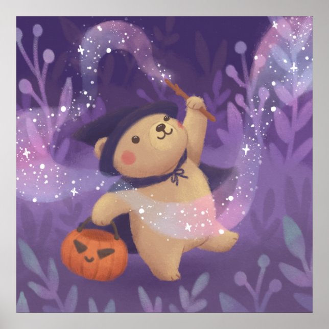 Happy Halloween: Teddy the Hexe Poster (Vorne)