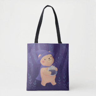 Happy Halloween: Teddy the Witch Illustration Tasche