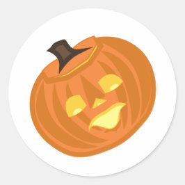 Happy Halloween themed Runder Aufkleber