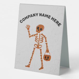 Happy Halloween Tischnummer Card mit individuellem Tischaufsteller