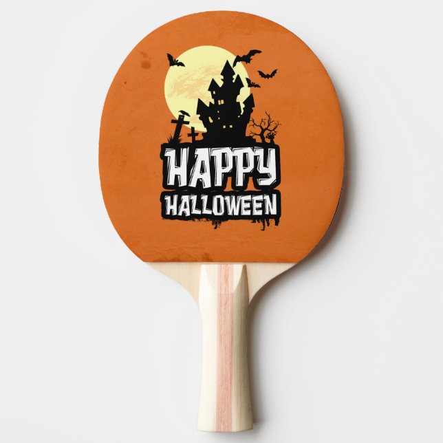 Happy Halloween Tischtennis Schläger (Vorderseite)