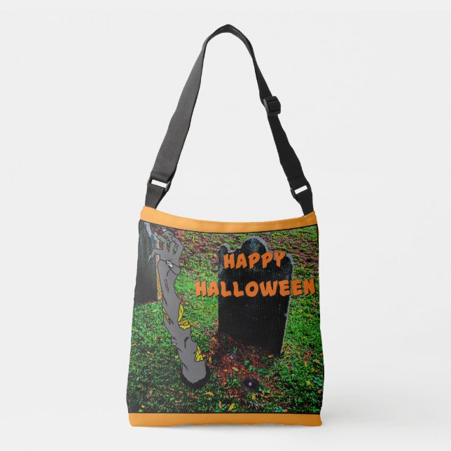 HAPPY HALLOWEEN Tote Bag Tragetaschen Mit Langen Trägern (Vorderseite)