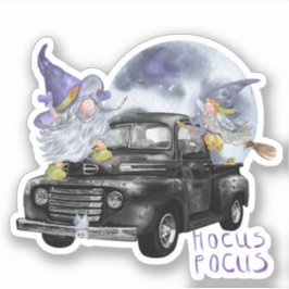 Happy Halloween Trending Gnome Hocus Pocus Aufkleber