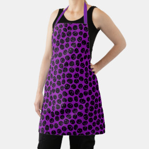 Happy Halloween Trendy Lila Pumpkin Schürze