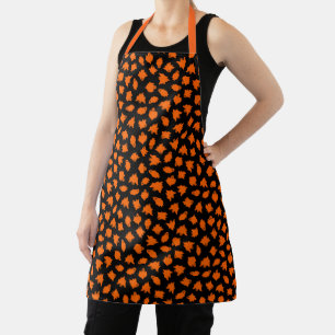 Happy Halloween Trendy Orange Ghost Schürze