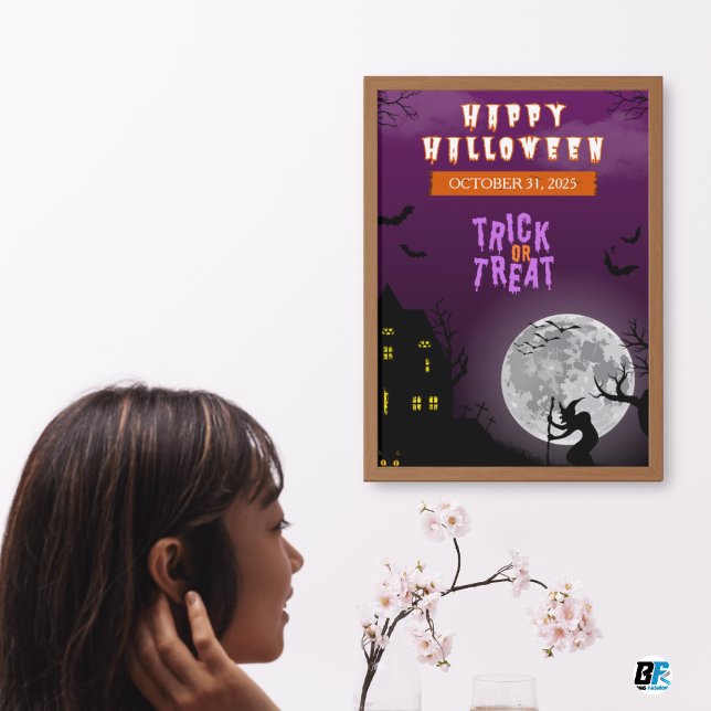 Happy Halloween - Trick oder Treat Dark Night Poster (Von Creator hochgeladen)