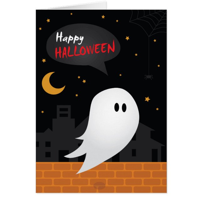 Happy halloween trick oder treat Geist in der Stad (Vorne)