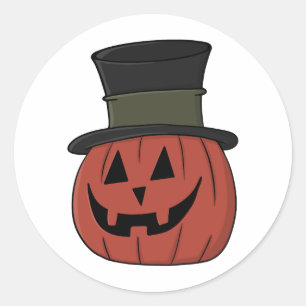 Happy Halloween Trick oder Treat Pumpkin Runder Aufkleber