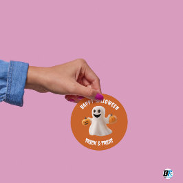 Happy Halloween - Trick oder Treat Runder Aufkleber