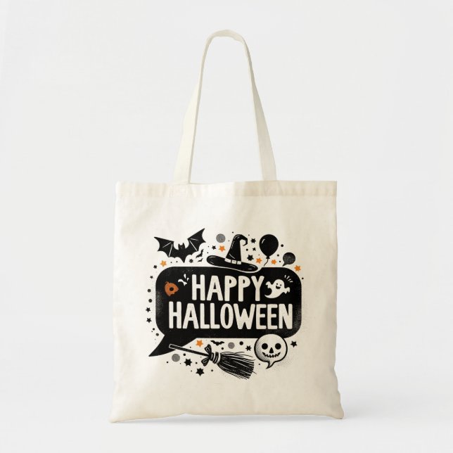 Happy Halloween Trick oder Treat Tote Bag Tragetasche (Vorne)