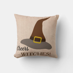 Happy Halloween Trick oder Treat Witch Hat Kissen