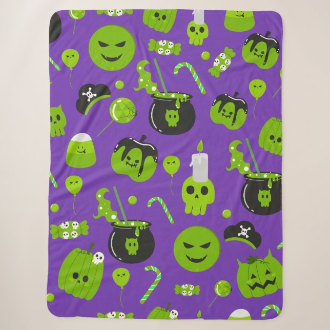 Happy Halloween Trick or Treat Sherpadecke (Vorderseite)