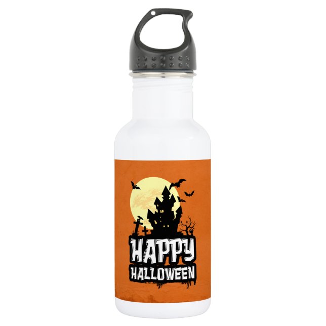 Happy Halloween Trinkflasche (Vorderseite)