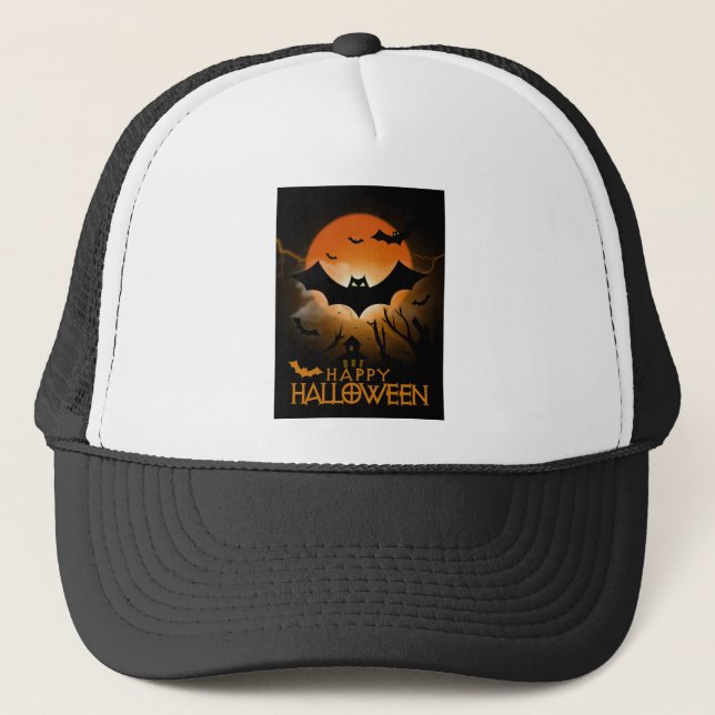 Happy Halloween Truckerkappe (Vorderseite)