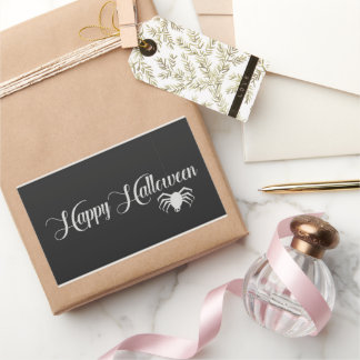 Happy Halloween Typografie Rechteckiger Aufkleber