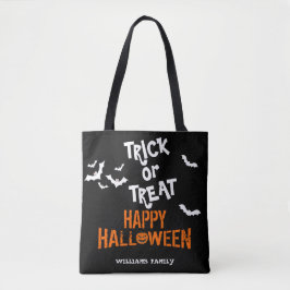 Happy Halloween Typografy Trick oder Treat Tasche