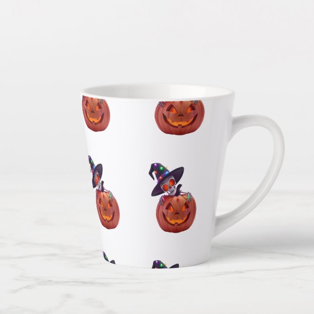 Happy Halloween - umpkin Halloween Magie Milchtasse (Rechts)