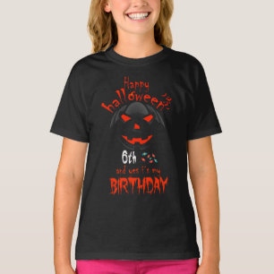Happy Halloween und ja, es ist mein 6. Geburtstag T-Shirt
