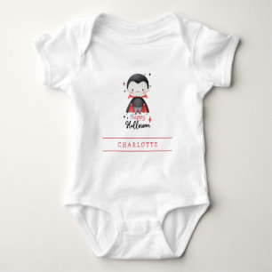 Happy Halloween Vampire Custom Baby Bodysuit Strampler